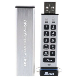 ELECOM セキュリティUSBメモリ 《10Key Security USB》 USB3.0対応 8GB HUD-PUTK308GA1