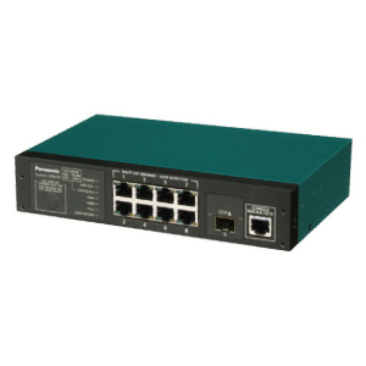 楽天市場】パナソニック レイヤ2スイッチングハブ 8ポート SFP×1 