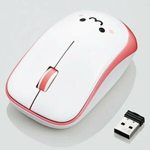 ELECOM �É��^�C�v���C�����X�}�E�X �sENEL0�V���[�Y�t 2.4GHz���� IR LED���� M�T�C�Y 3�{�^�� �s���N M-IR07DRSPN