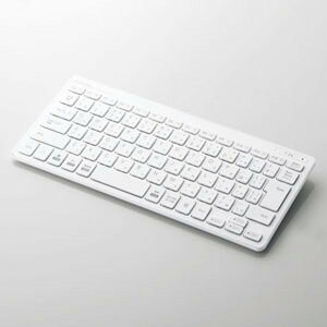 ELECOM �����^���C�����X�L�[�{�[�h �~�j�^�C�v Bluetooth3.0���� �e���L�[�Ȃ� �p���^�O���t�� �z���C�g TK-FBP100WH