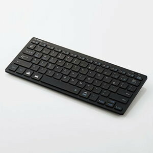 ELECOM 薄型ワイヤレスキーボード ミニタイプ Bluetooth3.0方式 テンキーなし パンタグラフ式 ブラック TK-FBP102BK