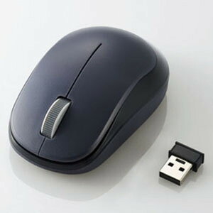 ELECOM ���C�����X�}�E�X 2.4GHz���� BlueLED���� M�T�C�Y 3�{�^�� �u���b�N M-DY12DBBK