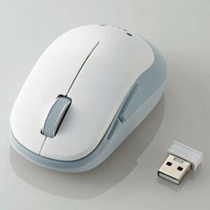 ELECOM ���C�����X�}�E�X 2.4GHz���� BlueLED���� M�T�C�Y 5�{�^�� �z���C�g M-DY13DBWH