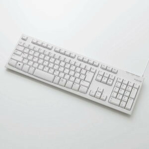 ELECOM LL[{[h USBڑ^Cv eL[t u zCg TK-FCM062WH