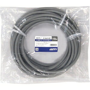 JAPPY �r�j���L���u�^�C���ی`�R�[�h 3.5mm 4�S 10m�� VCTF3.5SQX4C10MJP