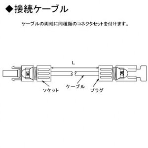 KHD ���z�����d�V�X�e���p�P�[�u�� �ڑ��P�[�u�� �R�l�N�^�t ���[MC4 3.5 5m �� 2804MC4L5MSZ3.5SQ