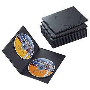 ELECOM DVDg[P[X X^Cv 2[ 10Zbg ubN CCD-DVDS06BK