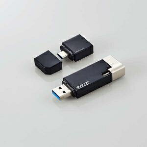ELECOM LightningRlN^USB3.2 Gen1 MF-LGU3B128GBK