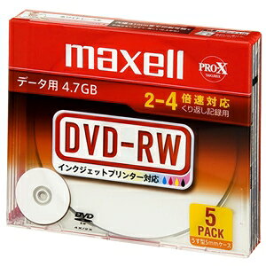 }NZ f[^pDVD-RW zCg[xfBXN ԂL^p Ж4.7GB 2`4{Ή 5 DRW47PWC.S1P5SA