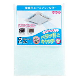 新北九州工業 業務用エアコン用フィルター(抗菌防臭)1パック(2枚入)カットタイプ 白 E-4152K