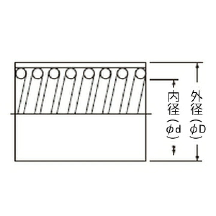 未使用品△未来工業 マシンフレキ 外径φ52.0mm 内径φ42mm 長さ20m 黒 