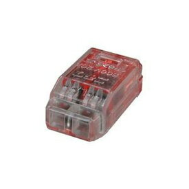 ニチフ クイックロック 差込形電線コネクター 極数:2 赤透明 5個入 QLX2-05P