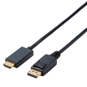 ELECOM DisplayPortpHDMIϊP[u DisplayPortIX-HDMIIX 1m CAC-DPHDMI10BK