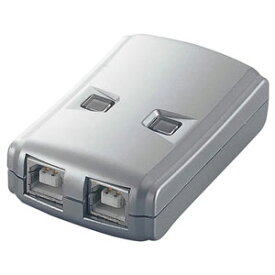 ELECOM USB切替器 2回路 プッシュボタンタイプ USB2.0・1.1対応 ロック機能付 USS2-W2