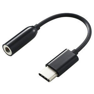 ELECOM Type-CϊP[u CzEwbhzp 3.5mm4ɃXeI~jWbN ubN EHP-C35BK