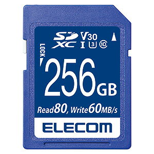 ELECOM SDXCJ[h 256GB UHS-U3EV30Ή f[^T[rXt MF-FS256GU13V3R