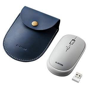 ELECOM ���C�����X�}�E�X �sSlint�t ����2.4GHz���� BlueLED���� M�T�C�Y 4�{�^�� ���[�|�[�`�t �O���[ M-TM10DBGY