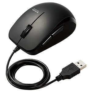 ELECOM �R�ۗL���}�E�X BlueLED���� M�T�C�Y 5�{�^�� �u���b�N M-BL28UBKBK