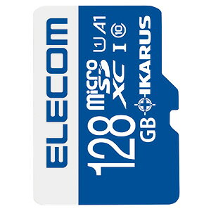 ELECOM microSDXCJ[h 128GB h\IPX7 UHS-U1EA1Ή IKARUSCZXt MF-MS128GU11IKA