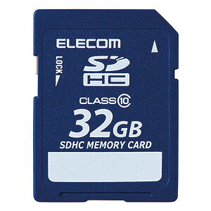ELECOM SDHCJ[h 32GB Class10Ή f[^T[rXt MF-FSD032GC10R