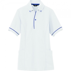 アイトス サイドポケット半袖ポロシャツ男女兼用 ホワイト 5L