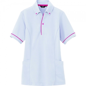 アイトス サイドポケット半袖ポロシャツ(男女兼用) シルバーグレー SS  AZ7668003SS