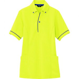 アイトス サイドポケット半袖ポロシャツ(男女兼用) イエロー S AZ7668019S