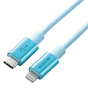 ELECOM LightningP[u TypeC-Lightning ϋv^Cv PDΉ 1.0m u[ MPA-CLPS10BU