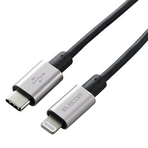 ELECOM LightningP[u TypeC-Lightning ϋv^Cv PDΉ 1.0m O[ MPA-CLPS10GY