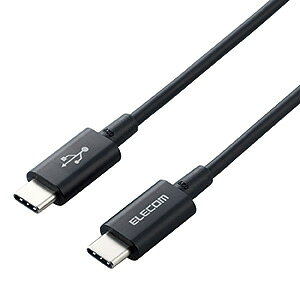 ELECOM USB2.0�P�[�u�� TypeC-TypeC �ϋv�^�C�v PD�Ή� ����1.0m �u���b�N MPA-CCPS10PNBK