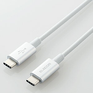 ELECOM USB2.0�P�[�u�� TypeC-TypeC �ϋv�^�C�v PD�Ή� ����2.0m �V���o�[ MPA-CCPS20PNSV
