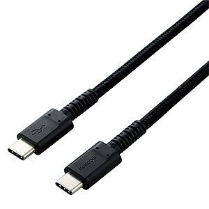 ELECOM USB2.0�P�[�u�� TypeC-TypeC ���ϋv�^�C�v PD�Ή� ����2.0m �u���b�N MPA-CCS20PNBK