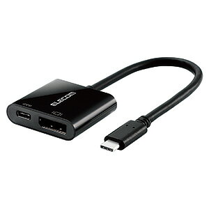 ELECOM Type-CfϊA_v^ TypeC-DisplayPort PDΉ 0.15m AD-CDPPDBK