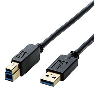 ELECOM USB3.0�P�[�u�� TypeA-TypeB ����1.0m DH-AB3N10BK