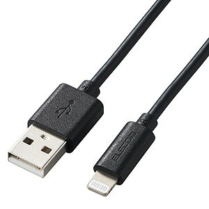 ELECOM LightningP[u TypeA-Lightning X^_[h^Cv I[fBIp 1.0m ubN MPA-UALO10BK