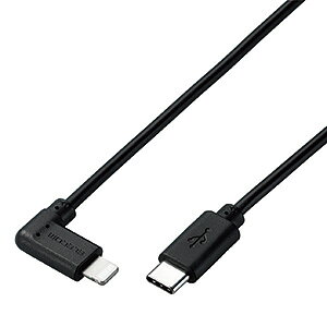 ELECOM LightningP[u TypeC-Lightning LRlN^ Rۃ^Cv PDΉ 0.3m ubN MPA-CLL03BK