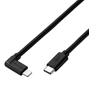 ELECOM LightningP[u TypeC-Lightning LRlN^ Rۃ^Cv PDΉ 2.0m ubN MPA-CLL20BK