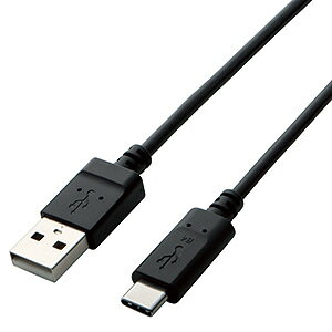 ELECOM USB2.0�P�[�u�� TypeA-TypeC 3A�o�͑Ή� ����1.0m TB-AC10NBK