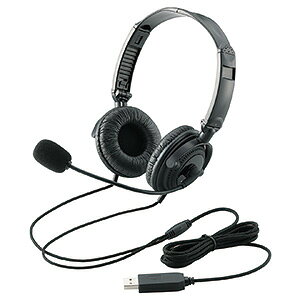 ELECOM wbhZbg USBڑ ܂肽ݎ I[o[wbh^Cv 40mmhCo HS-HP20UBK