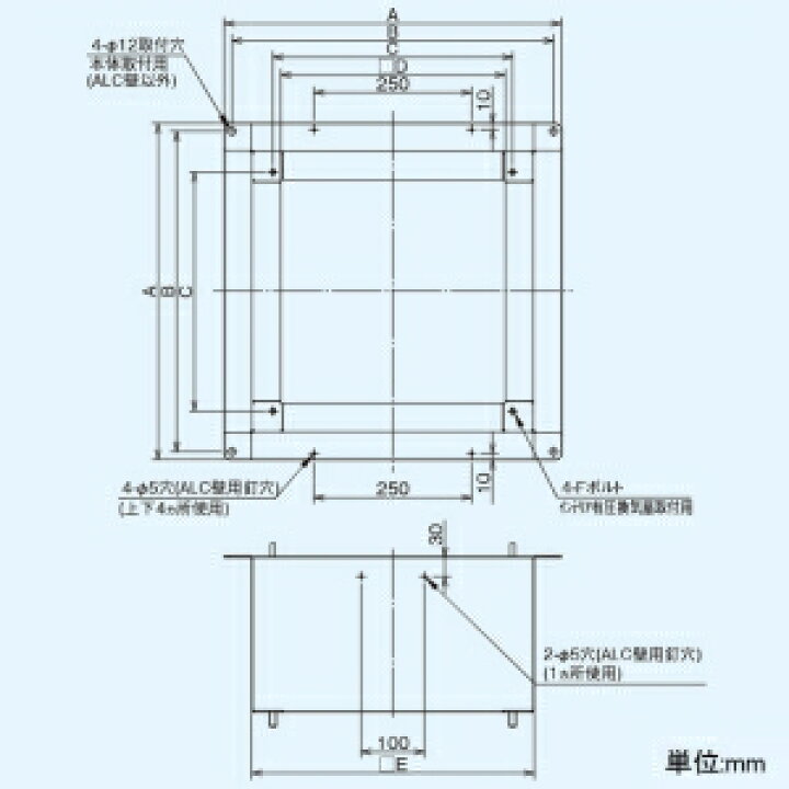 日本キヤリア 東芝 薄壁取付枠 防火ダンパー付ウェザーカバー用 インテリア有圧換気扇用 ステンレス製 25cm用 産業用換気扇別売部品 KW-U25VPD 電材堂