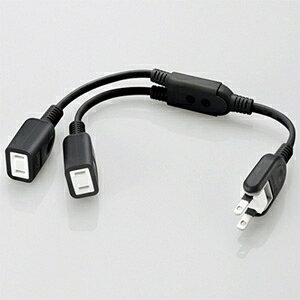 ELECOM dR[h ACA_v^p 2 180°XCOvO R[h0.2m ubN T-ADR3BK