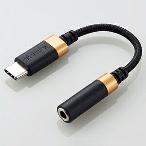 ELECOM Cz[qϊP[u ϋvType-C[q-3.5mmXeI~j[q nC]Ή ubN AD-C35SDBK