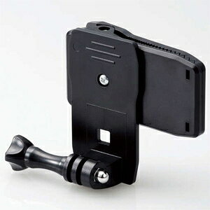 ELECOM アクションカメラ用クリップホルダー 360°回転式 GoPro HERO10/9/8/7/6/5/MAX対応 AC-MBCP02BK