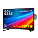 ネクシオン nexxion DVDプレーヤー内蔵 HDD搭載 32V型地上波デジタルハイビジョン液晶テレビ FT-A3328DHB