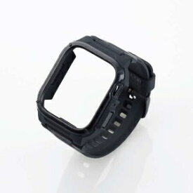 ELECOM Apple Watch45mm用ZEROSHOCK バンパーバンド一 AW-21ABBZEROBK