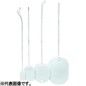 未来工業 線名札 ≪カラーエフ≫ プラスチック製 小判形 30×40mm ヒモ長さ220mm KF-3040HLW