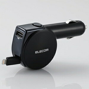 ELECOM ԍڏ[d LightningP[ǔ^ 莮 vőo24W USB-A×1|[g P[u90cm MPA-CCL04BK