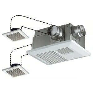 日本キヤリア(東芝) 浴室用換気乾燥機 《バスドライ》 天井埋込タイプ 3部屋換気用 DCモータータイプ 24時間換気タイプ DVB-18STD4