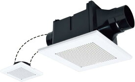 三菱 ダクト用換気扇 天井埋込形 サニタリー用 低騒音形 2部屋同時換気 十字格子タイプ 接続パイプφ100mm 埋込寸法215mm角 VD-10ZFC14