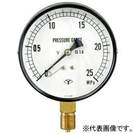 アサダ φ100mm圧力計 圧力表示2.5MPa グリセリン入 接続サイズ3/8'' EP383